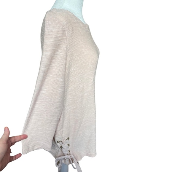 Jones New York sweater top with tie details L - Picture 2 of 5